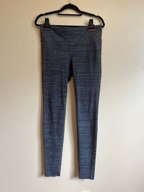 Athleta Gray Space Dye Full Length Leggings LT Large Tall Athletic Yoga Pants